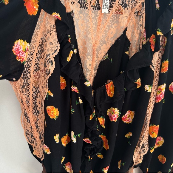 Intimately FP~ Floral Ruffle Lace Bodysuit - Picture 5 of 16